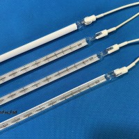 Lámpara de calefacción por infrarrojos con revestimiento blanco medio R7s