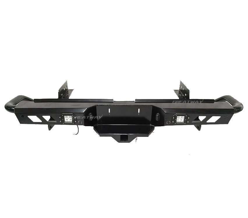 Black Rear Bumper With LED Light
