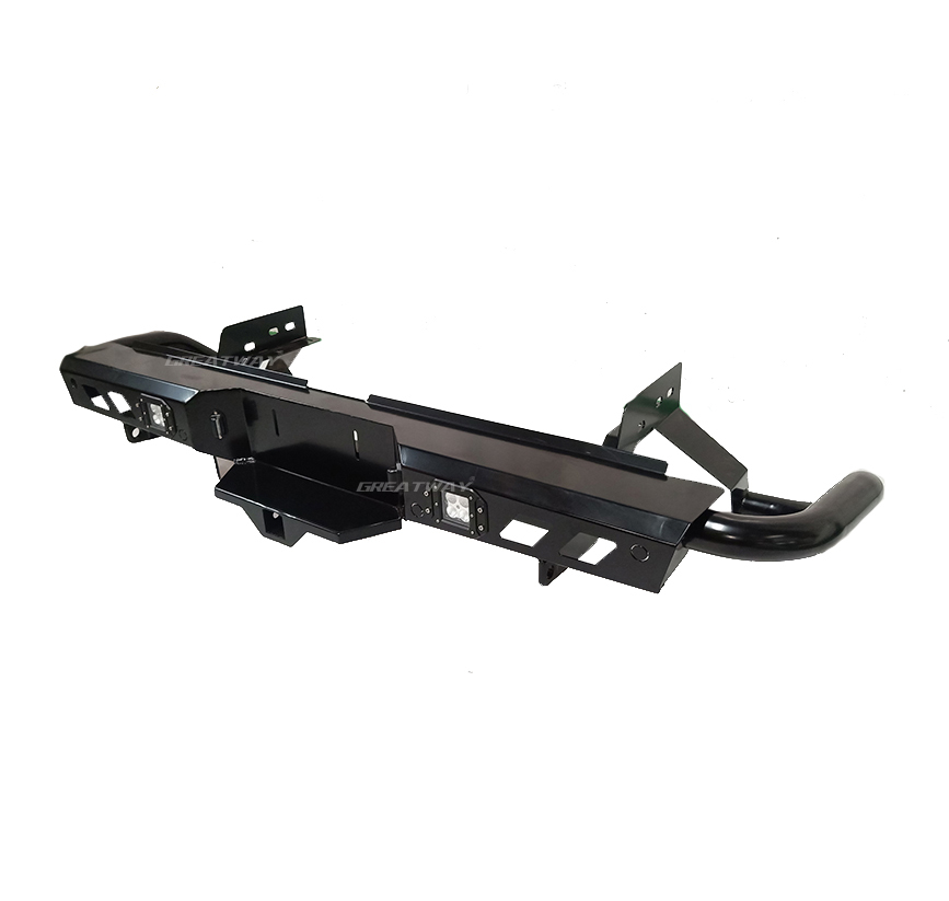 Black Rear Bumper With LED Light