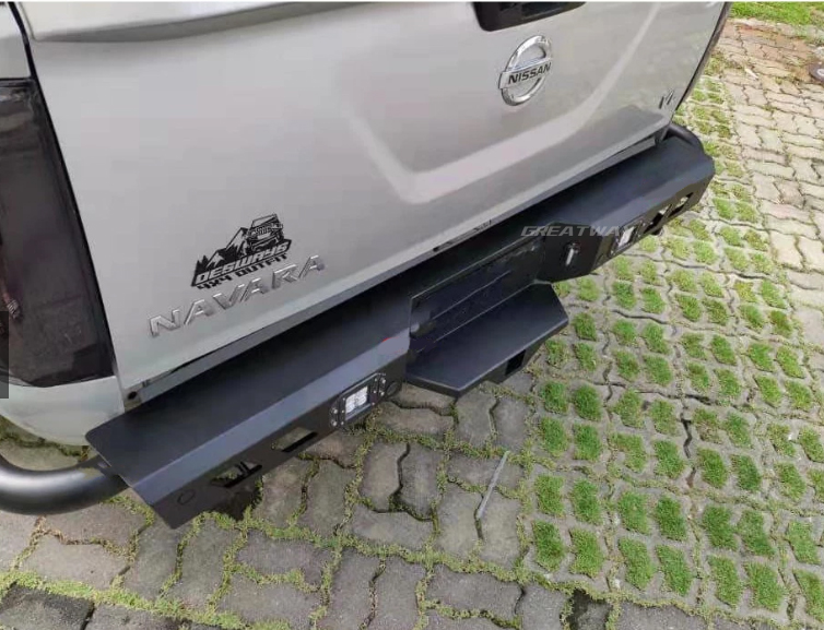 Black Rear Bumper With LED Light