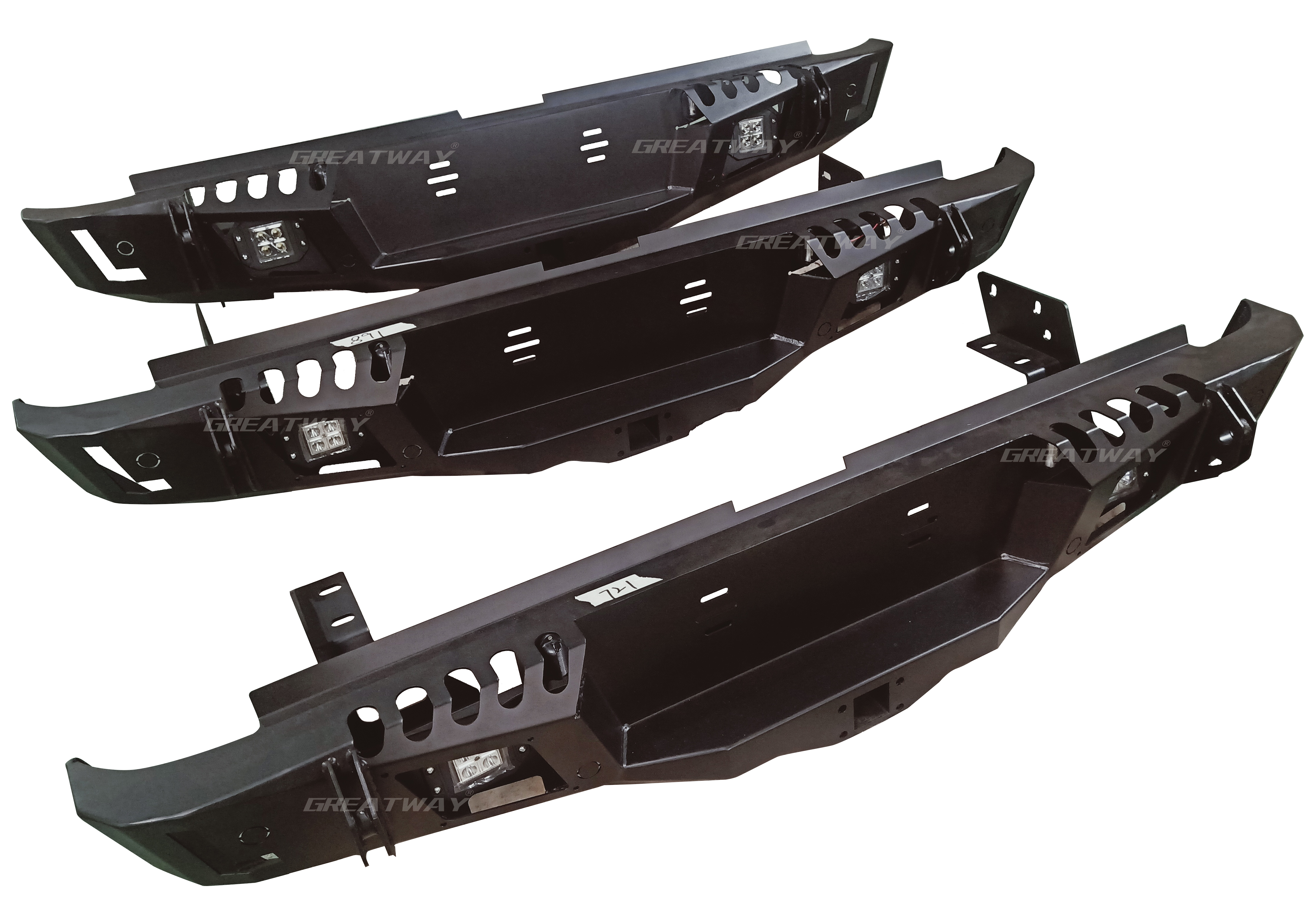 Iron Rear Bumper With LED Light