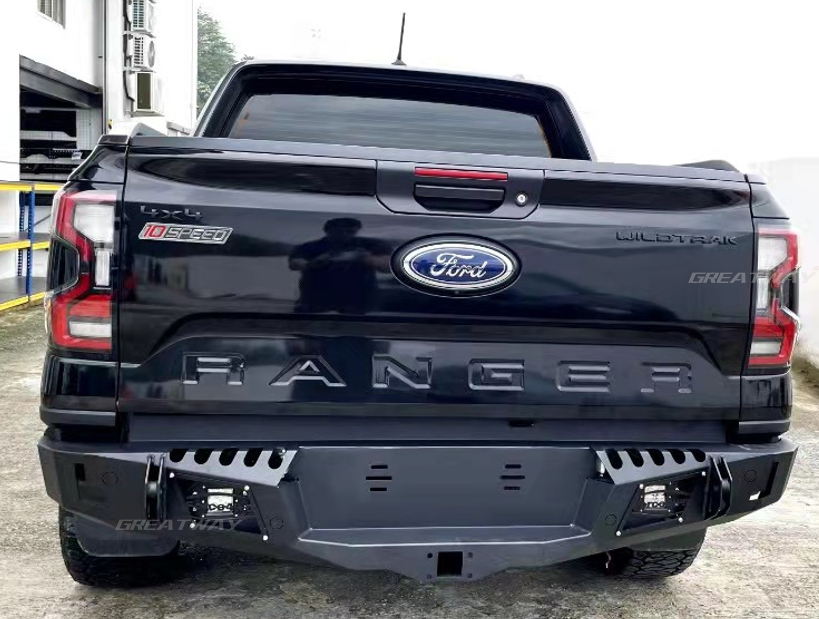 Iron Rear Bumper With LED Light