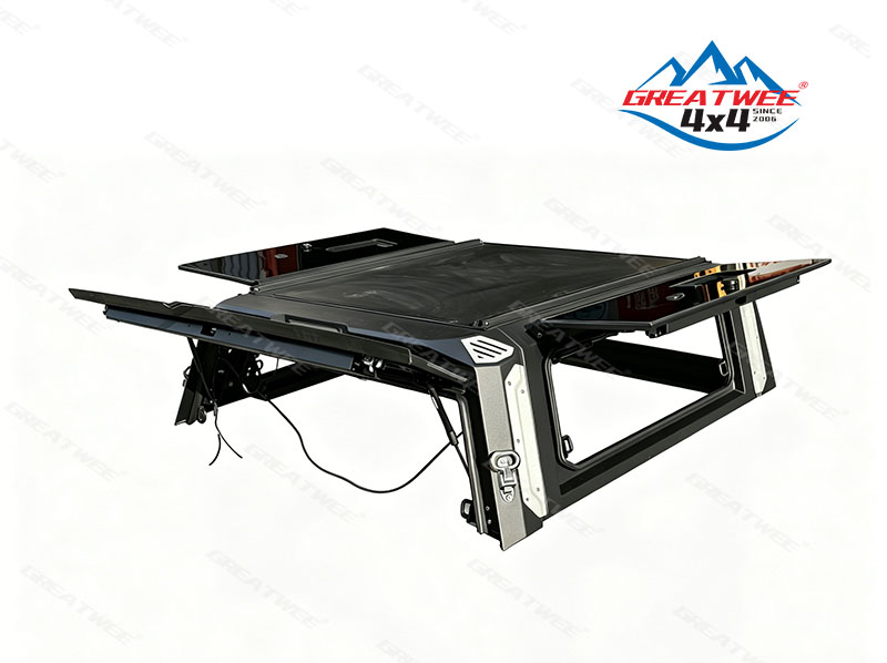 Hard Canopy for Mitsubishi Titon Pickup with Glass Side Windows