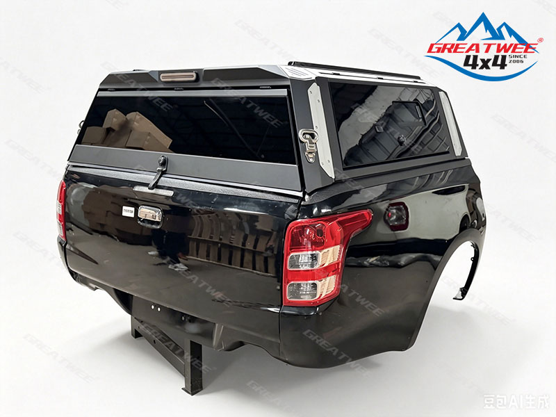 Hard Canopy for Mitsubishi Titon Pickup with Glass Side Windows