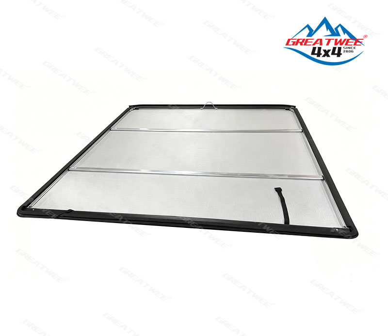 Waterproof PVC Soft Tri-Fold Truck Bed Barrel Cover