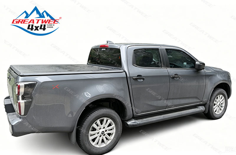 Waterproof PVC Soft Tri-Fold Truck Bed Barrel Cover