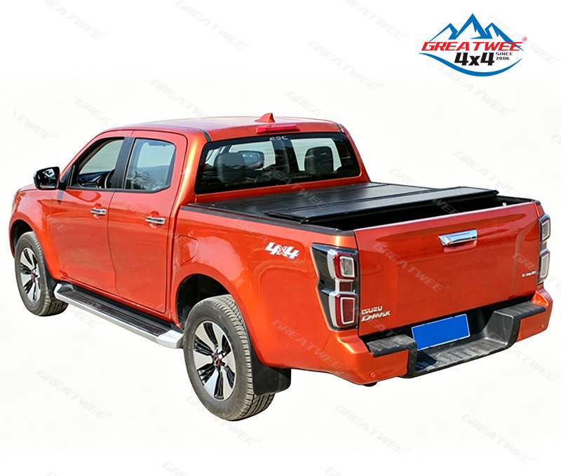 Hard Four Folding Tonneau Cover for 4x4 Pickup Truck Bed