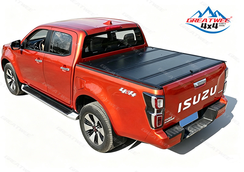 Hard Four Folding Tonneau Cover for 4x4 Pickup Truck Bed