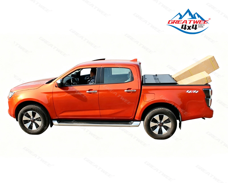 Hard Four Folding Tonneau Cover for 4x4 Pickup Truck Bed