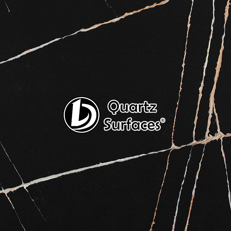 Calcatta Black Quartz Stone Slab DO-S943