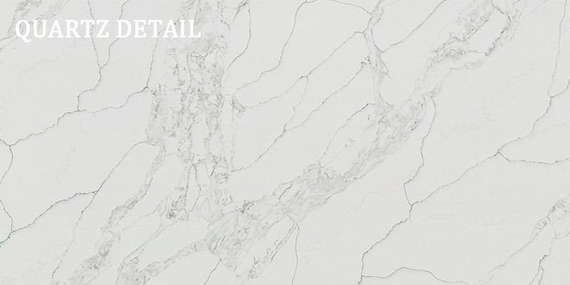 Calacatta White Quartz | Largest Quartz Slab DO-S6701