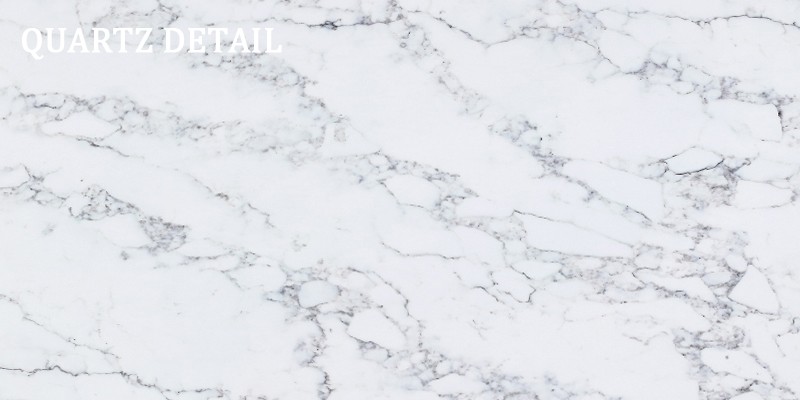 Quartz Slab with Grey-Veined Marble Look DO-S448