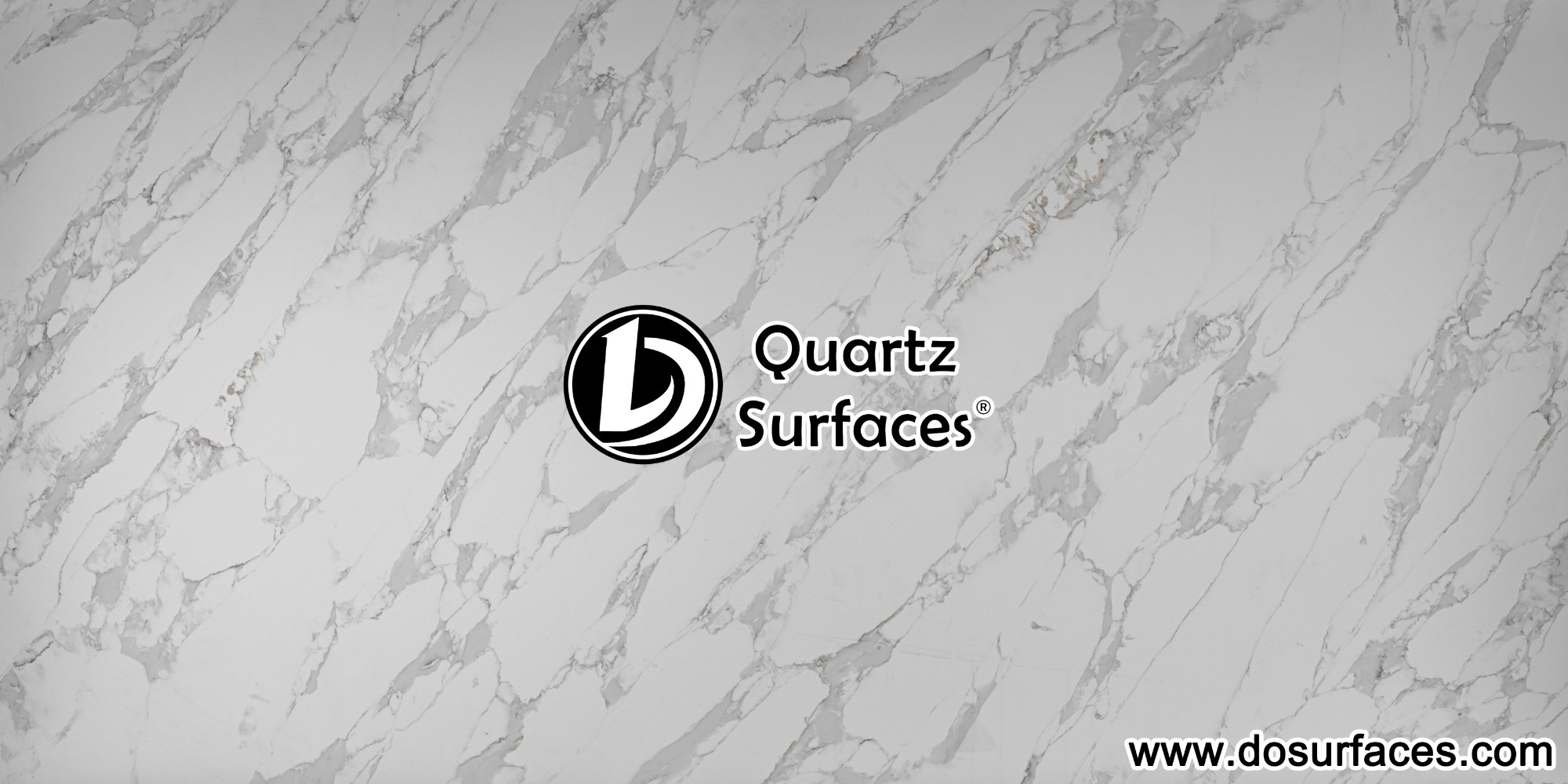 Grey Veined Marble-Look Quartz Slab DO-S545