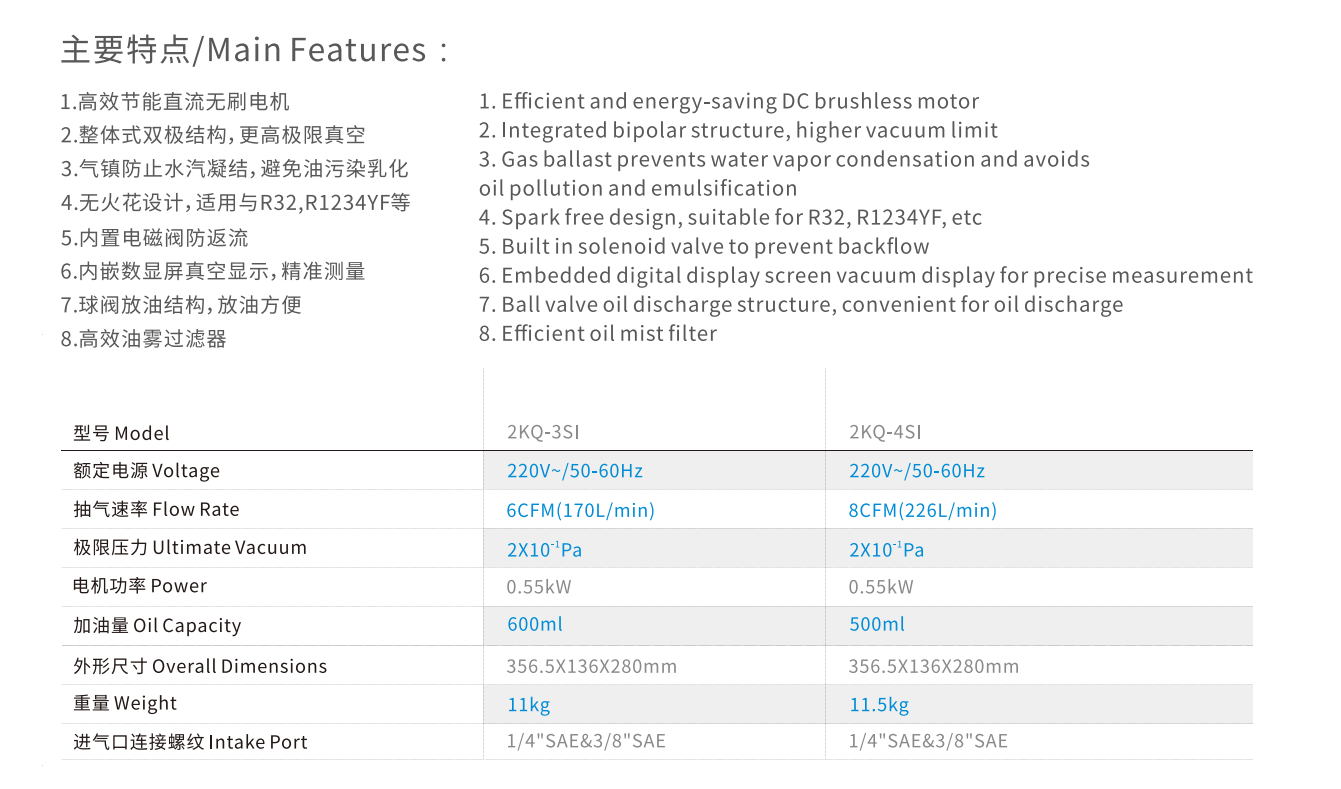 digital display screen vacuum pumps