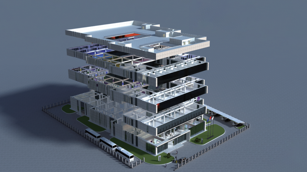 The Floor Plan of Yue Yi Optical Sorting Machine Company's Headquarter Building