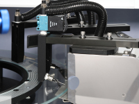 Glass disc optical sorting machine