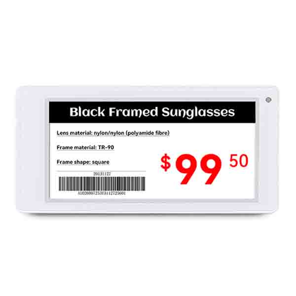 White Shell 3.5 Inch Electronic Shelf Label