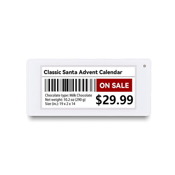 White Shell 2.9 Inch Electronic Shelf Label