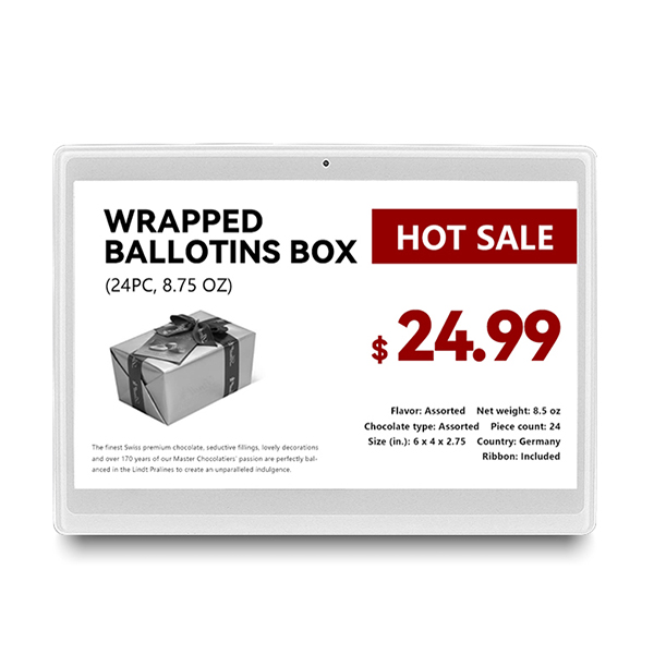 White Shell 7.5 Inch Electronic Shelf Label White Shell 7.5 Inch Electronic Shelf Label