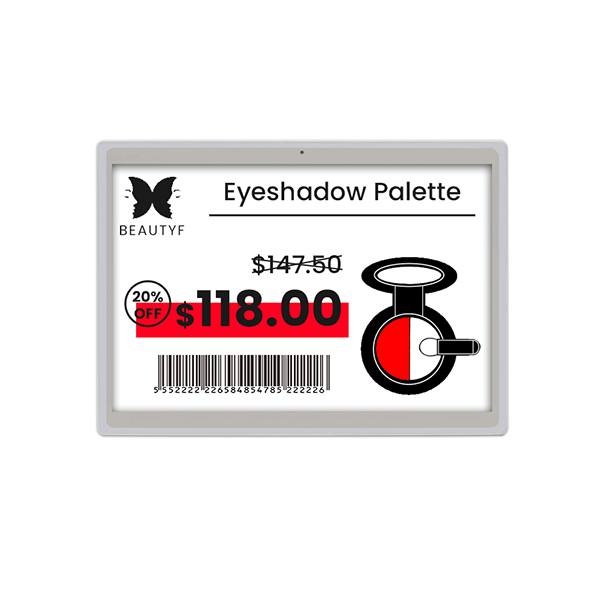 White Shell 10.2 Inch Electronic Shelf Label