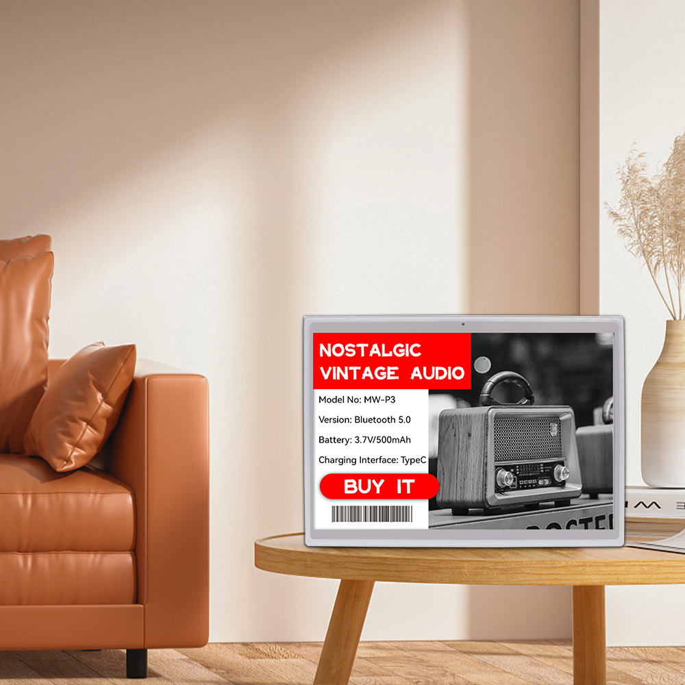 White Shell 13.3 Inch Electronic Shelf Label