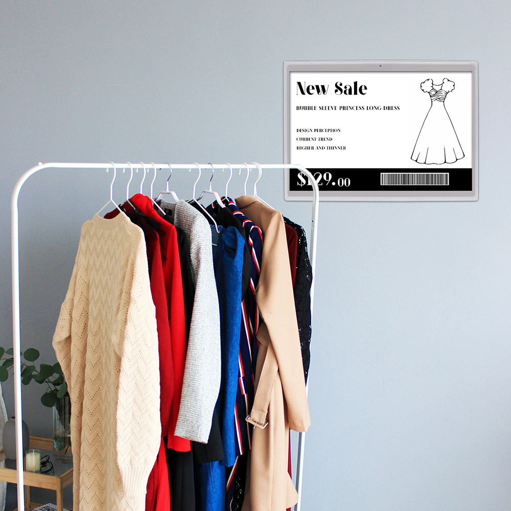 White Shell 13.3 Inch Electronic Shelf Label