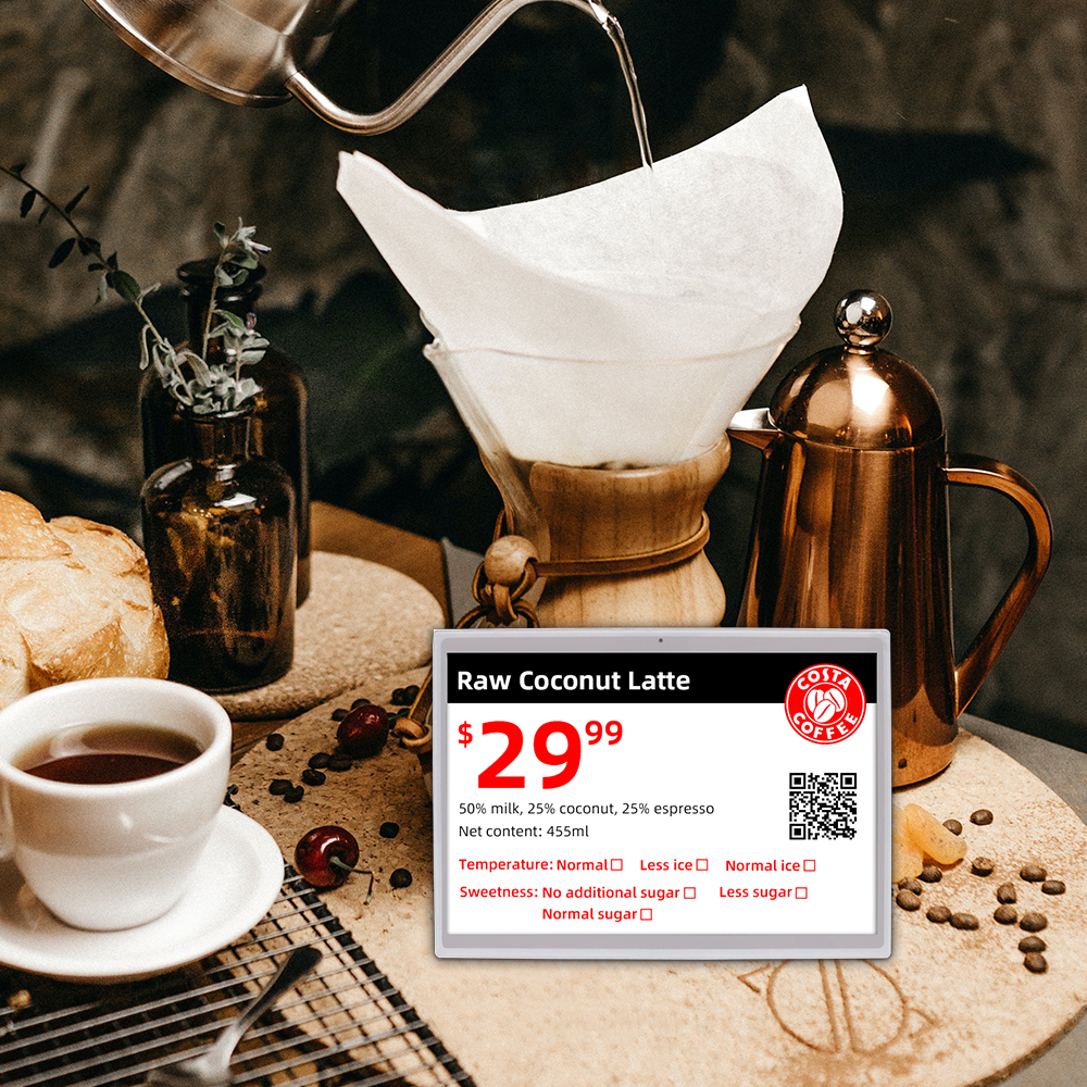 White Shell 13.3 Inch Electronic Shelf Label