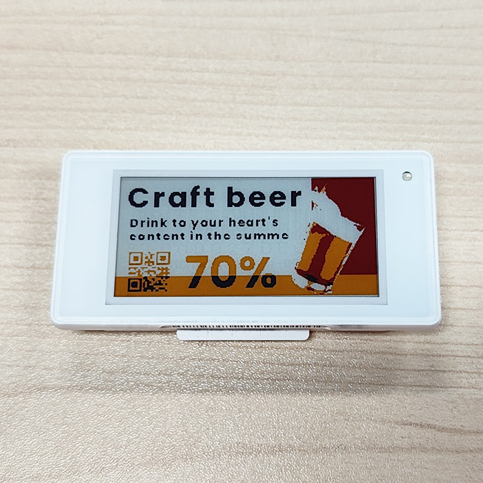 2.13 Inch 4 Color Electronic Retail Label Display Color Black White Red Yellow