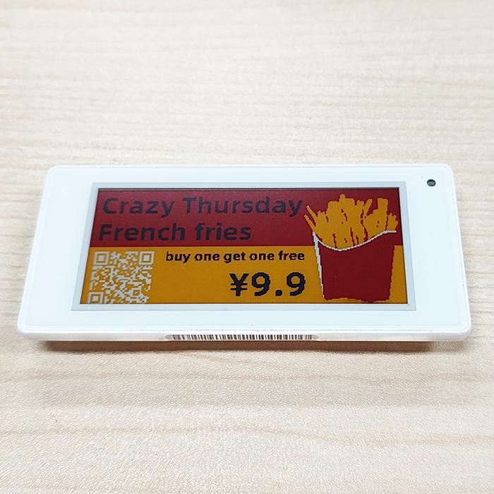 2.9 Inch 4 Color Electronic Retail Label Display Color Black White Red Yellow