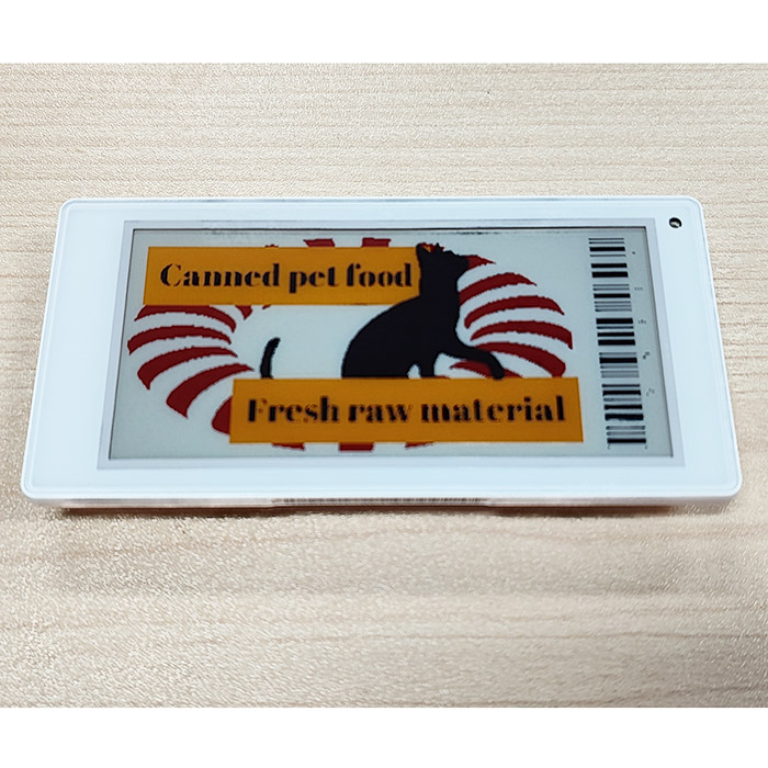 3.5 Inch 4 Color Electronic Retail Label Display Color Black White Red Yellow