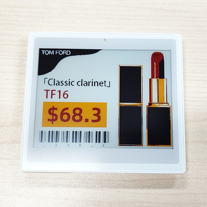 4.2 Inch 4 Color Electronic Retail Label Display Color Black White Red Yellow