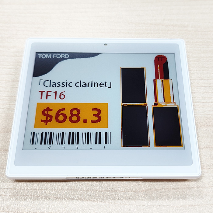 4.2 Inch 4 Color Electronic Retail Label Display Color Black White Red Yellow