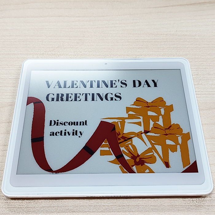 5.8 Inch 4 Color Electronic Retail Label Display Color Black White Red Yellow