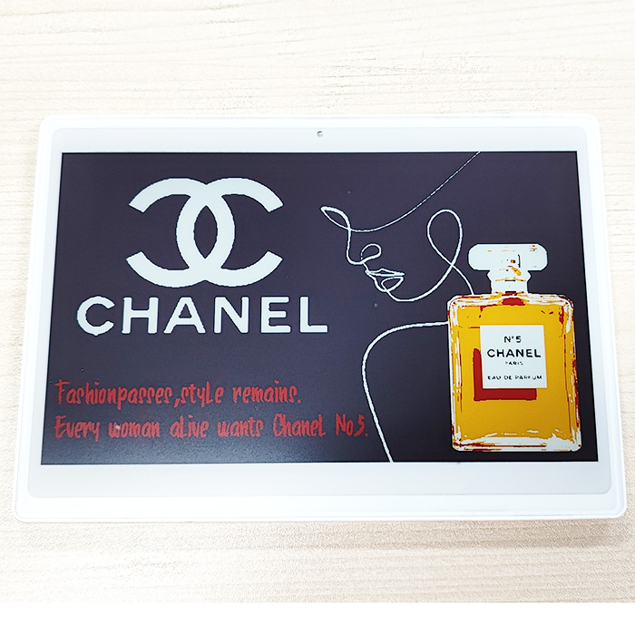 7.5 Inch 4 Color Electronic Retail Label Display Color Black White Red Yellow