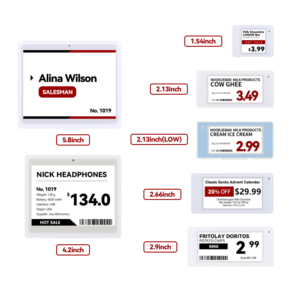 Electronic Shelf Label Demo Kits 10PCS