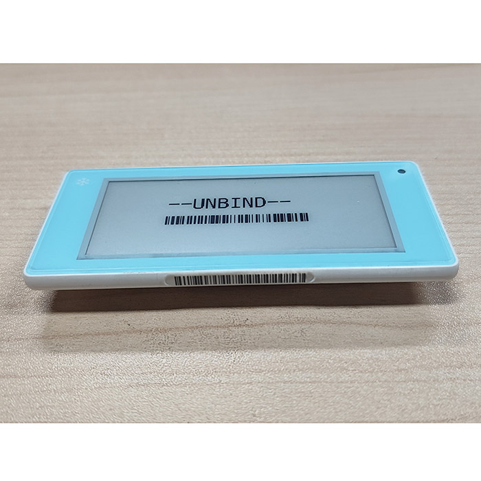 2.9 Inch Freezer Digital Shelf Label Black And White / Low Temperature