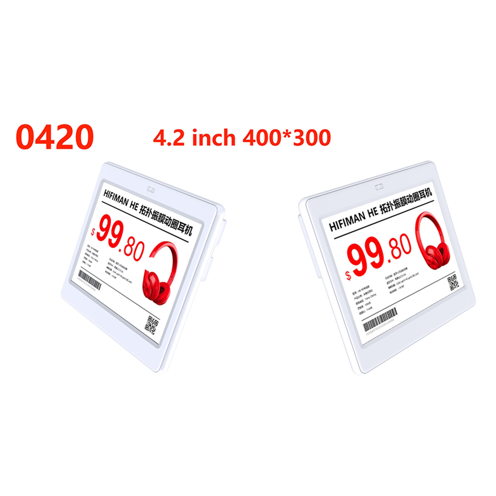 4.2 Inch 3 Color Electronic Shelf Label Display Color Black White Red