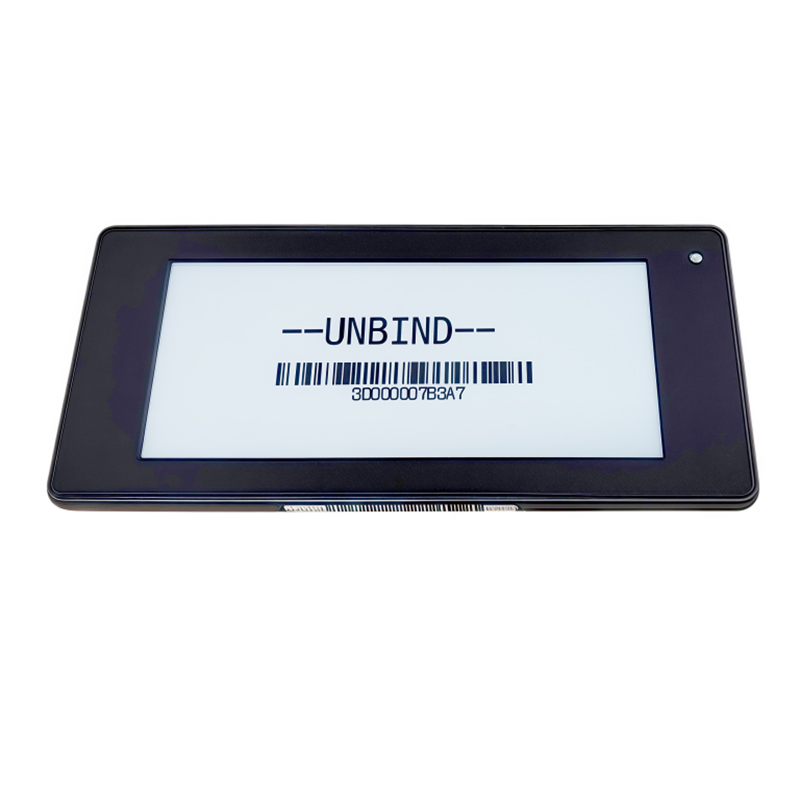 Etiqueta electrónica para estantes de 2,9 pulgadas con carcasa negra Etiqueta electrónica para estantes de 2,9 pulgadas con carcasa negra