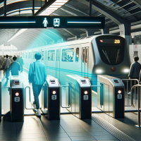 PCBot-M40 AI Passenger Flow System Wide-Angle Tracking For Subway And Train Efficiency