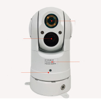 Laser Ranging Dual Spectrum Surveillance Camera Infrared Thermal Imaging Camera Industrial Temperature Measurement 384 Pixels 25MM