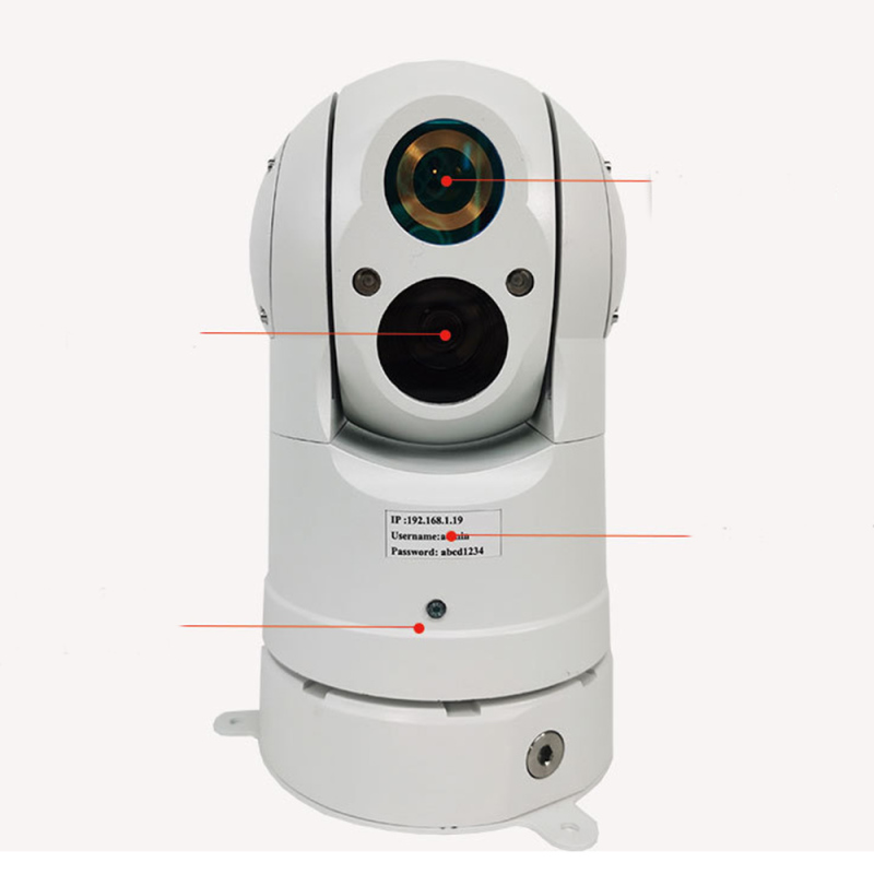 Laser Ranging Dual Spectrum Surveillance Camera Infrared Thermal Imaging Camera Industrial Temperature Measurement 384 Pixels 25MM