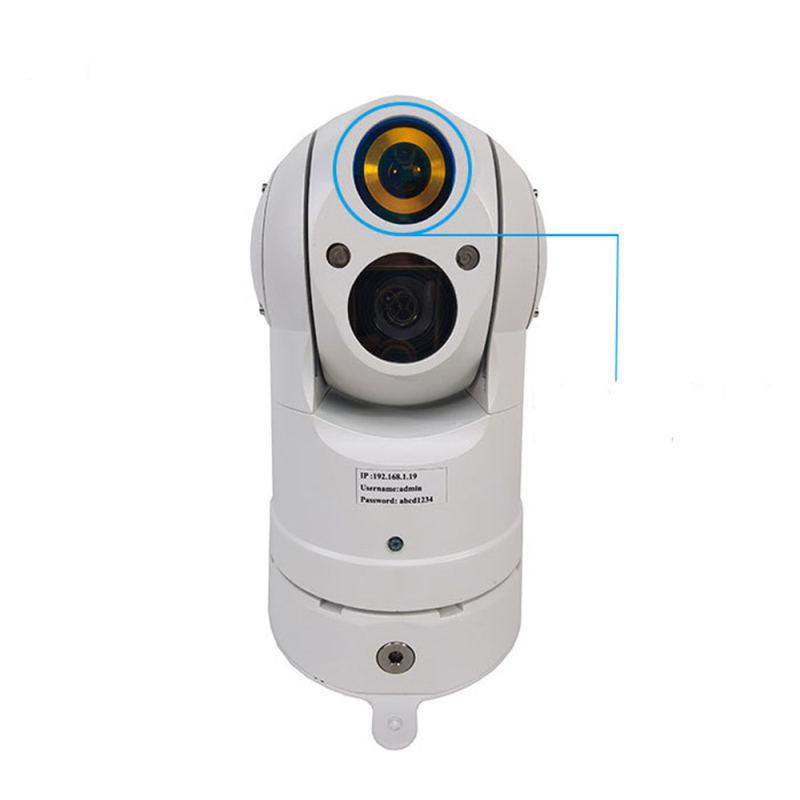 Laser Ranging Dual Spectrum Surveillance Camera Infrared Thermal Imaging Camera Industrial Temperature Measurement 384 Pixels 25MM