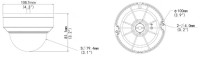 Passenger Flow Statistics People Counting Video Surveillance 4 Megapixel Hemispherical Network HD Camera Camera