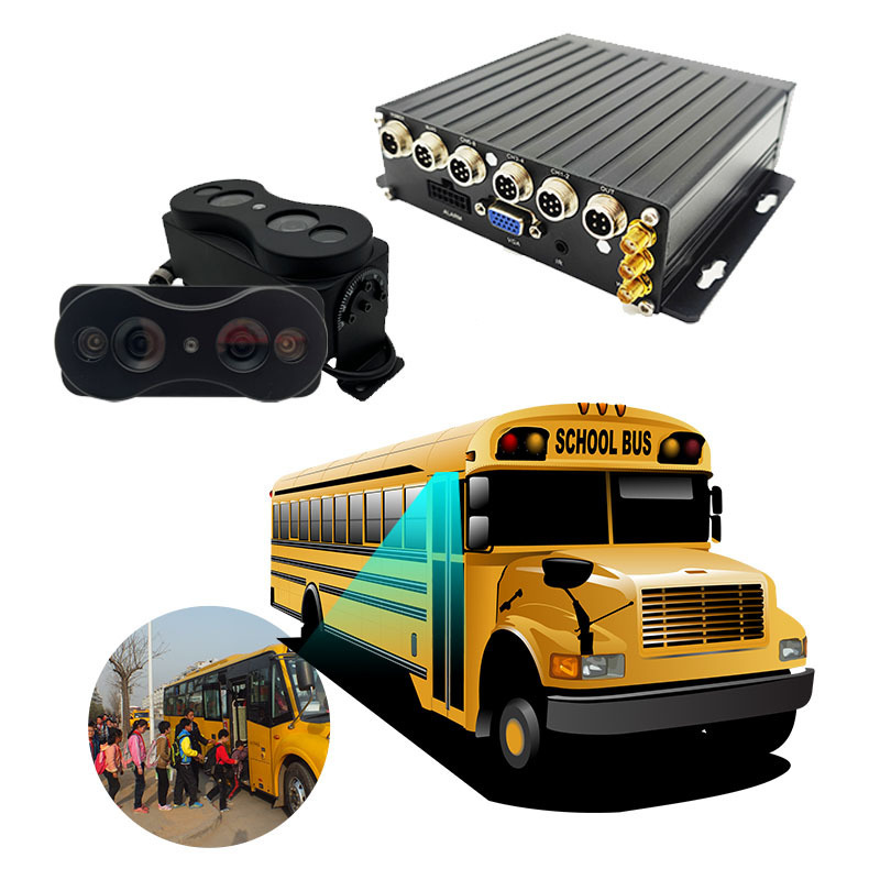 Bus Accurate 3D Binocular Passenger Counting MDVR Set D1 With 4G GPS Bus Passenger Counting Kit