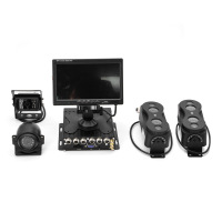 Bus Accurate 3D Binocular Passenger Counting MDVR Set D1 With 4G GPS Bus Passenger Counting Kit