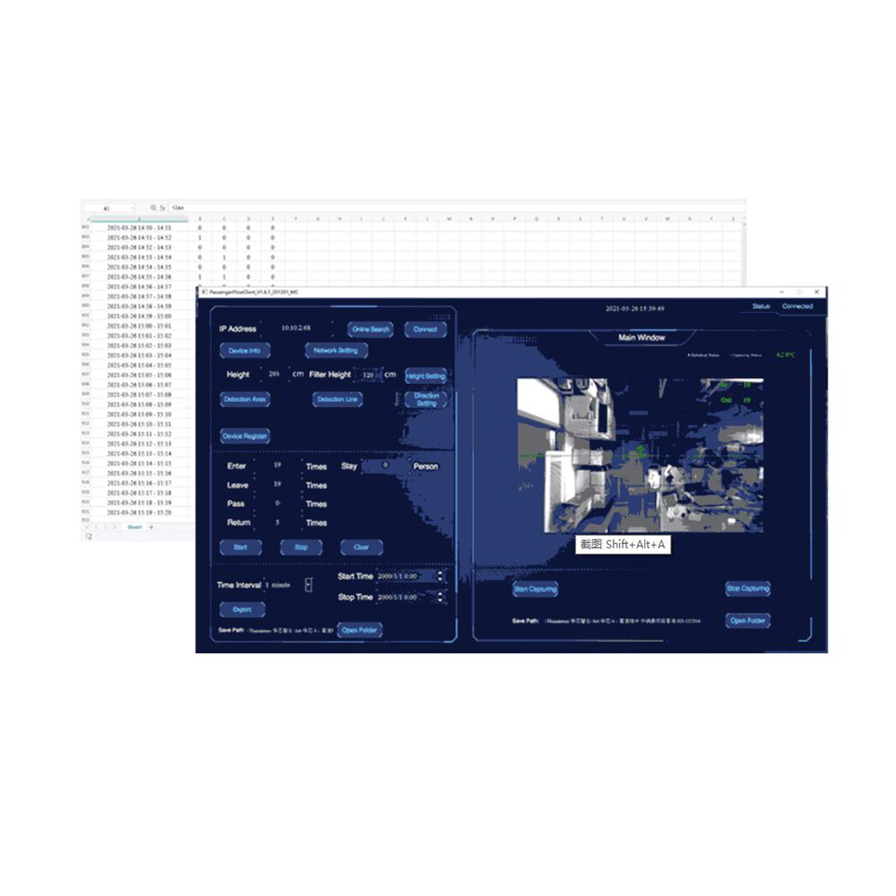 footfall counting system