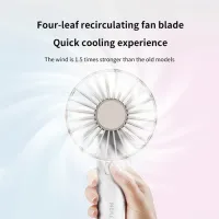 Ventilador elétrico dobrável de bateria com clipe de mão pequeno personalizado