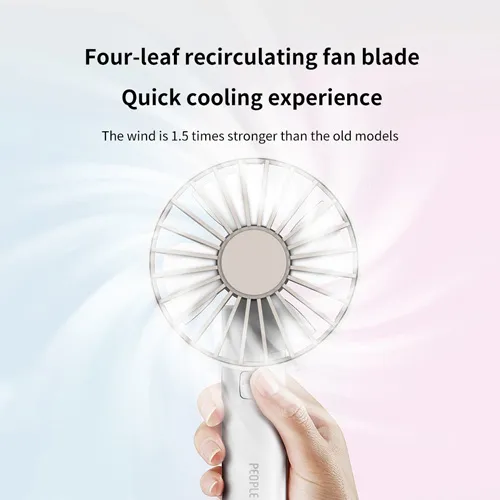 Ventilador elétrico dobrável de bateria com clipe de mão pequeno personalizado