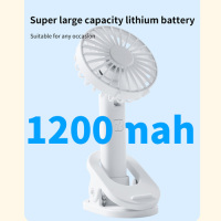 Ventilador elétrico dobrável de bateria com clipe de mão pequeno personalizado