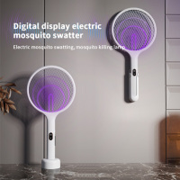 2 in 1 mosquito racket high voltage bug zapper racket